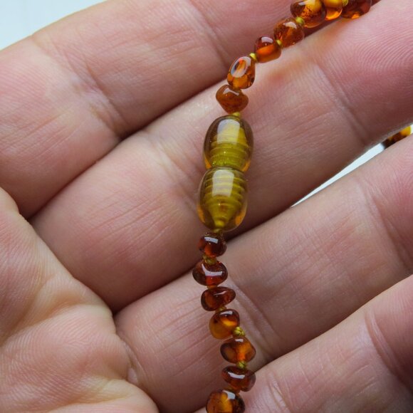 Authentic Amber Teething Unisex Necklace 12.5" Infant/Baby Premium Quality - Picture 4 of 5